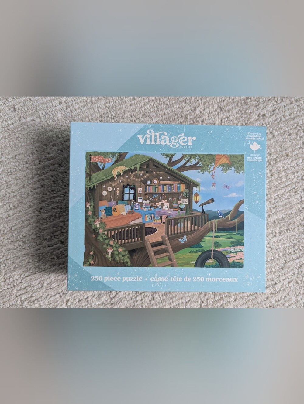 Villager Puzzles 250 Piece Treehouse Cozy Sanctuary Canadian Art Jigsaw Puzzle - Picture 2 of 4